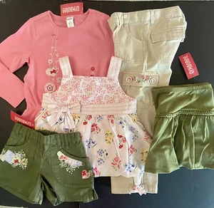 NWT/EEUC Girls 5 Gymboree  LOVE IS IN AIR Cotton TOP SHORTS SKIRT PANTS 5pc Set - Picture 1 of 11