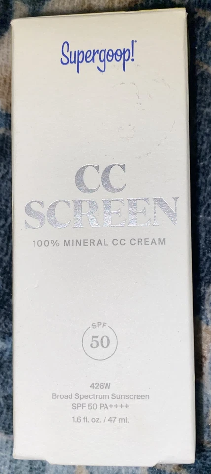 Supergoop CC Screen 100 Mineral CC Cream SPF 50 - 416W - Expired 1/23