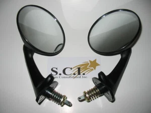 ARCTIC CAT POLARIS SKI-DOO SNOWMOBILE MIRROR SET LEFT AND RIGHT - Picture 1 of 6