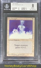 MTG Limited Edition Alpha 1993 Holy Strength BGS 8.0Q++ NM/MT Old School 93/94