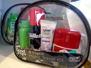 8-teiliges Reiseset Pflege für Männer Komfort TSA-konform 2-KITS - Bild 1 von 2