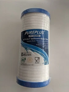 Pureplus Universal Sediment Wasserfilter 5 Mikrometer 10"" x 4,5"" PP10GBBD - Bild 1 von 3
