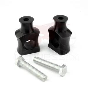 Motorcycle Black 1" CNC Handlebar Risers For Harley Softail Dyna Bobber Chopper - Picture 1 of 7
