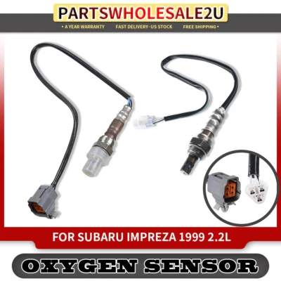 2x Sensor de oxígeno O2 aguas arriba y aguas abajo para Subaru Impreza 1999 2,2 L EJ222 Foto 1 de 4