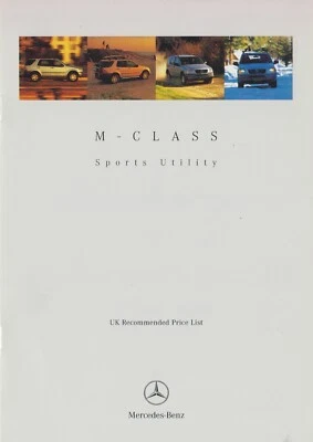 Price List UK Mercedes M-Class (W163) 04-98 - Imagen 1 de 2