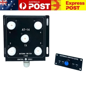 AU* 4-Way Coax Remote Antenna Switch Antenna Splitter Switch 500W PEP 1.8-60MHz - Zdjęcie 1 z 8