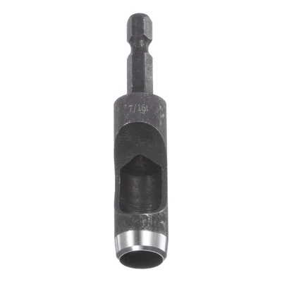 Leather Hollow Punch Hex Shank for Drills 7/16" Hole Punch for Thick Fabrics - Image 1 of 4