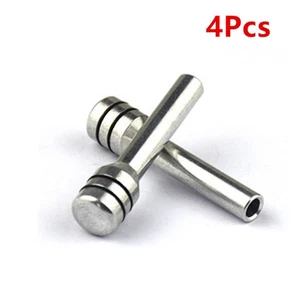 4pz Pomelli Bloccaggio Porta Interno Lega Alluminio Argento Perni per Auto Camion Universali - Foto 1 di 3