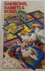 Vintage Rainbows Rabbits and & Roses Phonic Alphabet Puzzle 1986 Complete - Picture 1 of 3