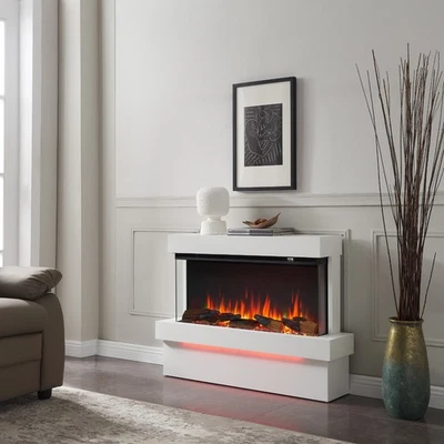 FLAMME Wall Mounted / Free Standing Electric Fireplace - Image 1 of 4