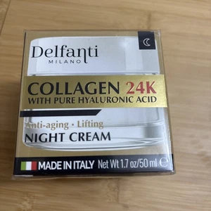 Delfanti Milano Nachtcreme Kollagen 24 K Anti-Aging Lifting mit reinen 1,7 Oz. - Bild 1 von 5