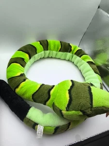 K&M International Green & Forest Rattle Snake 51inches Plush Stuffed Animal 2004 - Picture 1 of 4