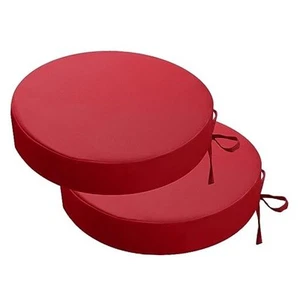 Outdoor Bistro Chair Cushions, 15”x15”x 3” Thick Outdoor Round Seat Cushions - Picture 1 of 8