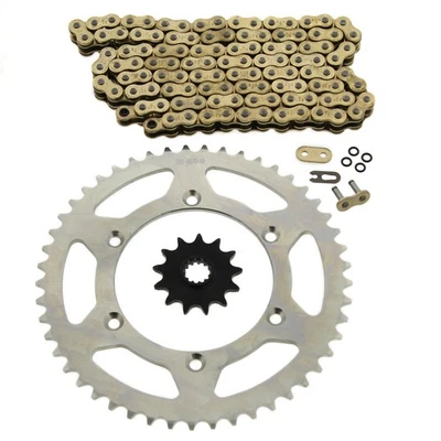 1990-96, 2001-03 se adapta a cadena y piñón de anillo tórico de oro Suzuki RM250 SLV 13/49 114 L Foto 1 de 4
