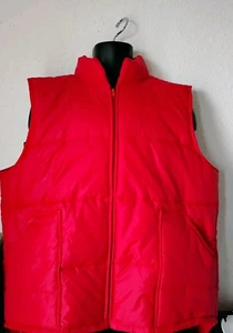 Gilet Swingster Vintage Rosso Puffy Taglia XL  - Foto 1 di 2