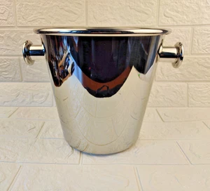 ALESSI wine cooler / champagne cooler '5052' - Ettore SOTTSASS - 1979 - stainles - Foto 1 di 13