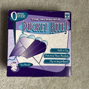 Vintage 1998 New Boxed - The Incredible Pocket Kite - Inc Carry Pouch - Lagoon - Bild 1 von 6