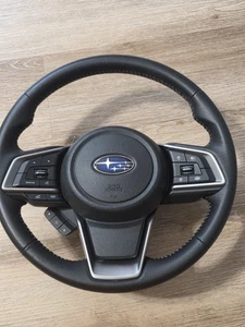2019 SUBARU XV CROSSTREK Steering Wheel Black Leather OEM Complete - Bild 1 von 5