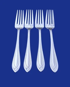 Pfaltzgraff Arcadia Frost Acero Inoxidable Todos los Días - Juego de 4 Tenedores de Ensalada 7 3/4" - Imagen 1 de 1