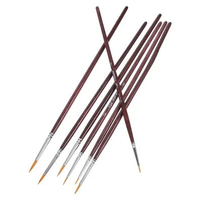  7 Pcs Pinceaux Peinture Acrylique Precision De Modèle Pour Visage - Photo 1/4