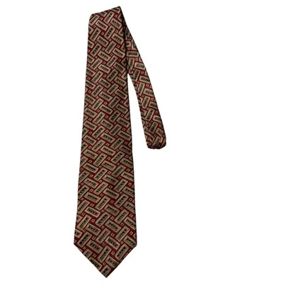 Corbata Karl Lagerfeld para hombre diseño multicolor patrón geométrico Foto 1 de 4