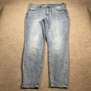 Jeans Judy blu denim donna taglia 18W blu vita alta controllo pancia skinny - Foto 1 di 16