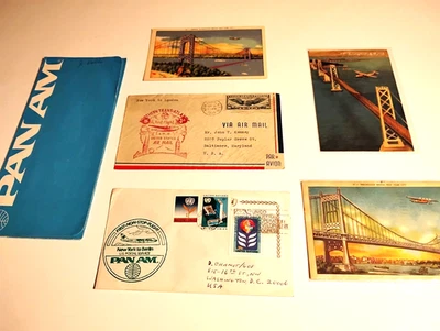 Pan American Airlines - boleto, postales, portadas postales Foto 1 de 3