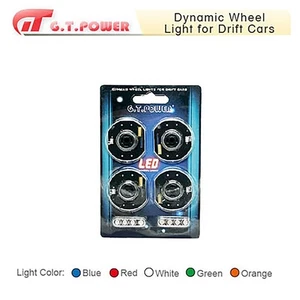 Juego de luces LED dinámicas para rueda de coche G.T.POWER modelo RC para camión coche de deriva RC de 4 piezas - Imagen 1 de 1