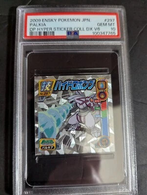 2009 ENSKY POKEMON JPN #297 PALKIA DP HYPER STICKER COLL DX V6 PSA10 - Image 1 of 2