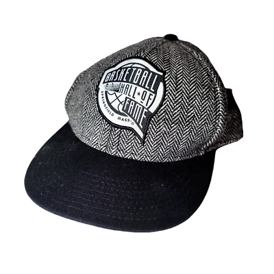 Gorra Snapback Salón de la Fama del Baloncesto de la NBA para Hombres OS Gris Espiga Mezcla de Lana Foto 1 de 4