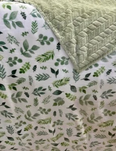 Manta Minky Soft Hoja de Eucalipto y Salvia Chevon 36X60" Minky Throw NUEVA SIN ETIQUETAS - Imagen 1 de 4