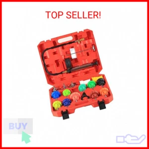 18PCS Radiator Pump Pressure Tester Kit, Pressure Leak Tester Tool Kit for Autom - Picture 1 of 2