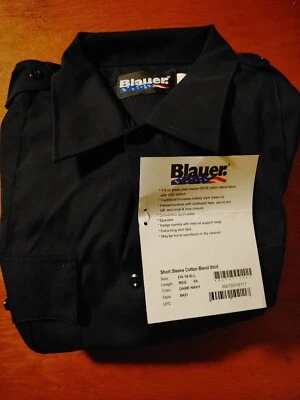 Mens Blauer 8421 SS Mens Small Navy Blue Uniform Shirts - Image 1 of 4