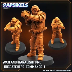 Wayland Hanabishi PMC Dogcatcher Commando 1 Papsikels Miniature AvP Aliens - Picture 1 of 1