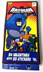 Batman 34 Valentine's Cards and Stickers DC Comics Open Box but Unused - Picture 1 of 3