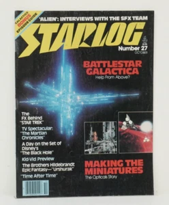 STARLOG # 27 SCI-FI MAGAZINE 1979 BATTLESTAR GALACTICA EPISODE GUIDE STAR TREK - Picture 1 of 4
