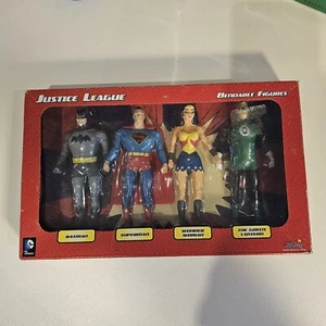 NJCroce 4 fig Bendable Justice League Superman Batman Wonder Woman Green Lantern - Picture 1 of 2