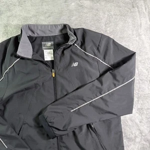 New Balance Windbreaker Jacke Full Zip leicht Laufen schwarz Herren M - Bild 1 von 8