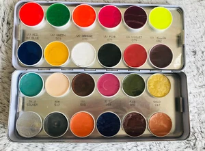 Kryolan Supracolor 24 Colour  Make-up Palette - Z - Picture 1 of 14