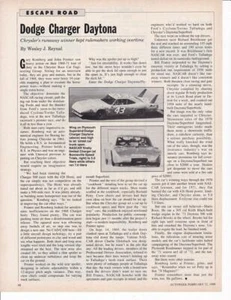 1937 Dodge Charger Daytona NASCAR-1988 Article & Photo - Picture 1 of 1