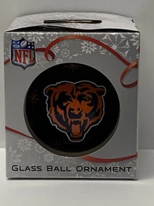 Chicago Bears NFL Glass Ball Ornament Home Decor NEW in Box Forever Collectibles - Picture 1 of 4