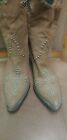 Ladies Preowned Roper Brown Faux Suede Cowgirl Boots Size 7.5