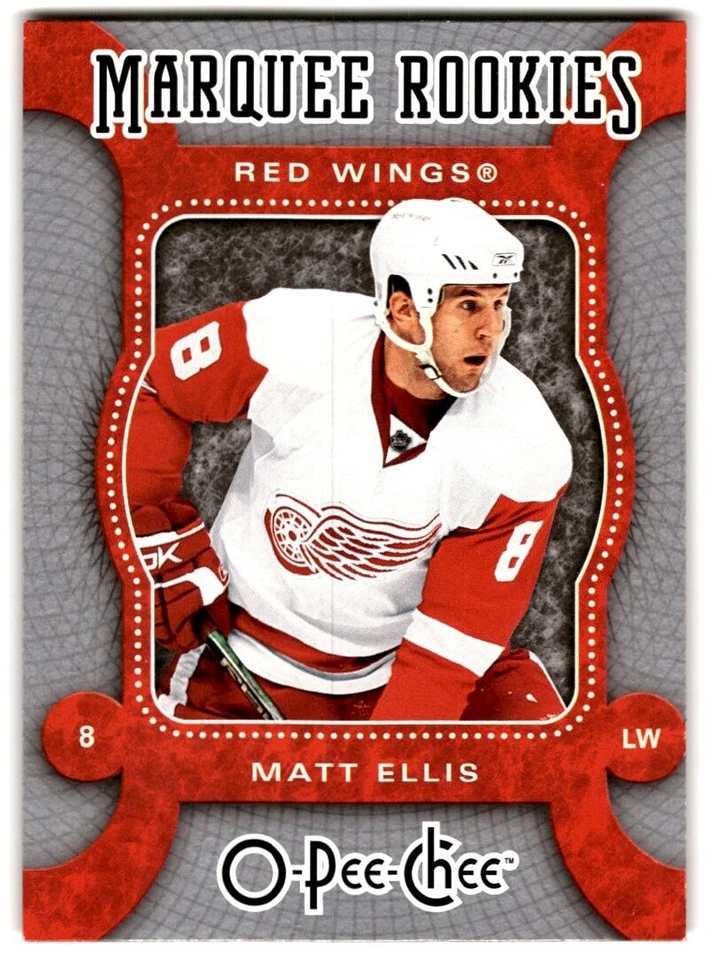 2007-08 O-Pee-Chee Matt Ellis Rookie #539 Detroit Red Wings - Image 1 of 2