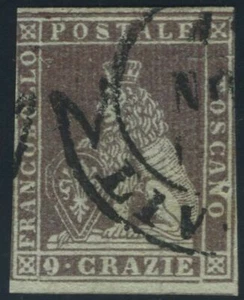 Italien Toskana 1851 9 Crazie gebraucht Sas 8 CV 540 $ 190713023 - Bild 1 von 2
