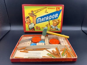 MATADOR KORBULY Wood Building Toy Game Construction Set Block Brick Austria 1950 - Picture 1 of 14