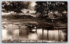 Wenona Illinois~Hay Mounds @ Farm~Cow in Sandy Creek~1908 RPPC