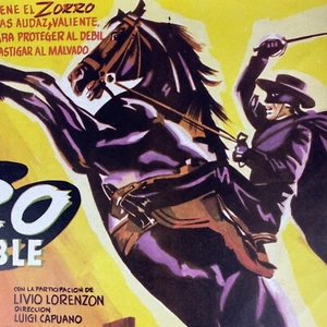 ZORRO In The Court of Spain Mexican Film Lobby Poster Card 1962 Giorgio Ardisson - Picture 1 of 5