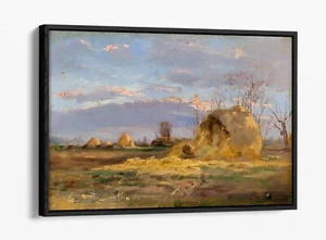 FERDINAND KATONA, AUTUMN LANDSCAPE -FLOAT EFFECT CANVAS WALL ART PRINT - Picture 1 of 12