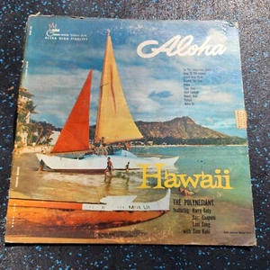 The Polynesians Aloha Hawaii 1957 Stereo Vinyl LP Crown Records - Foto 1 di 5