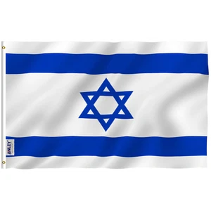 Anley Fly Breeze 3x5 Foot Israel Flag - Israeli National Flags Polyester - Picture 1 of 6